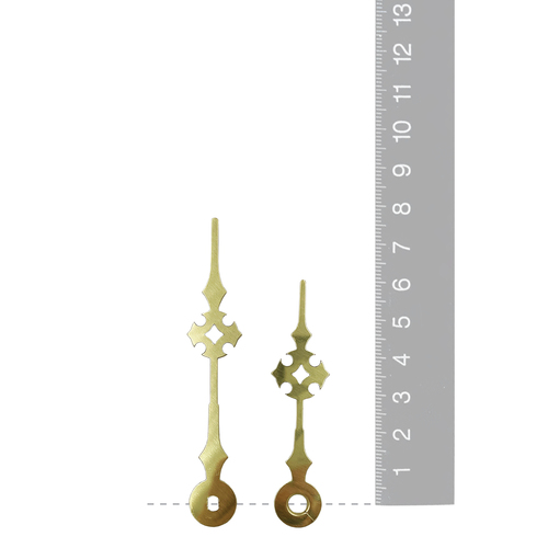 Gold Gothic Euroshaft Quartz Hands (77mm & 60mm) image