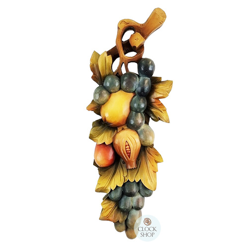 Hand Carved Hanging Fruit Medley By Thomas Eyring (Small) image