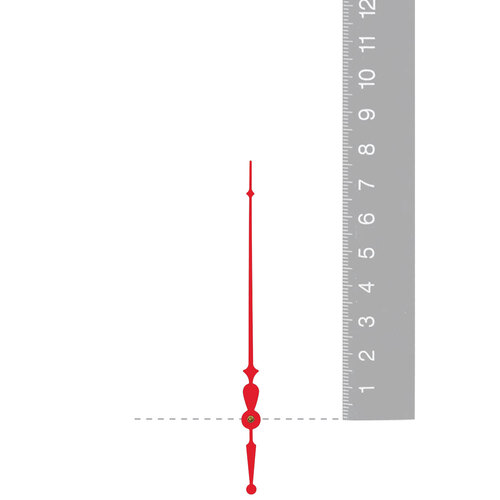Red Euroshaft Quartz Seconds Hand (76mm) image