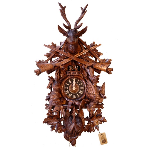 After The Hunt 8 Day Mechanical Carved Cuckoo Clock 100cm By HÖNES