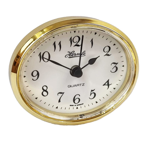 Oval Arabic Gold 66mm X 80mm - Quartz Clock Movement 