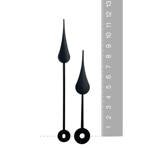 Black Spade Euroshaft Quartz Hands (115mm & 85mm) image
