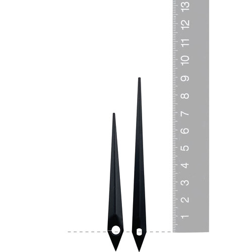 Black Pointer Euroshaft Quartz Hands (90mm & 68mm)