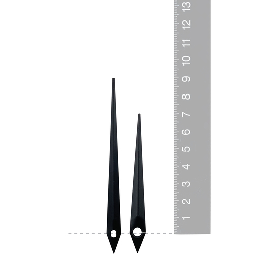 Black Pointer Euroshaft Quartz Hands (90mm & 68mm)