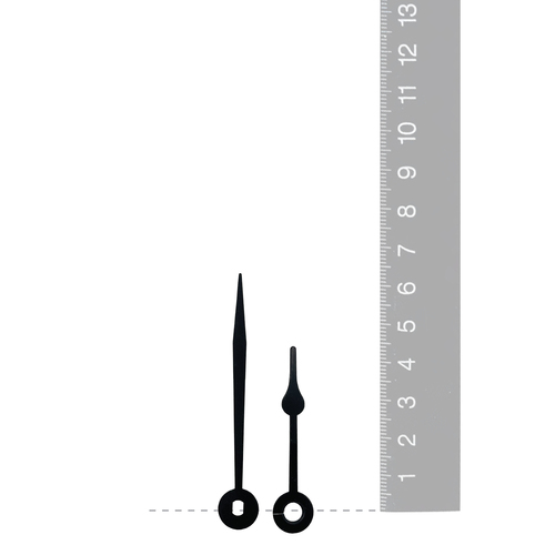Black Spade Euroshaft Quartz Hands (63mm & 47mm) image