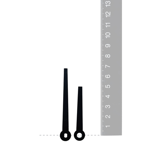 Black & Red Tapered Euroshaft Quartz Hands (65mm & 48mm) image