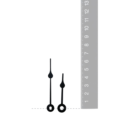 Black Spade Euroshaft Quartz Hands (63mm & 43mm) image