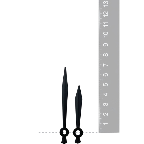 Black Pointer Euroshaft Quartz Hands (67mm & 48mm) image