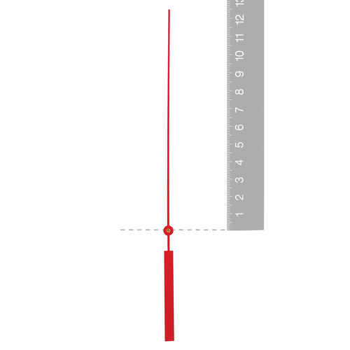 Red Euroshaft Quartz Seconds Hand (125mm) image