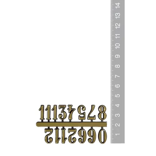 15mm Gold Arabic Numerals image