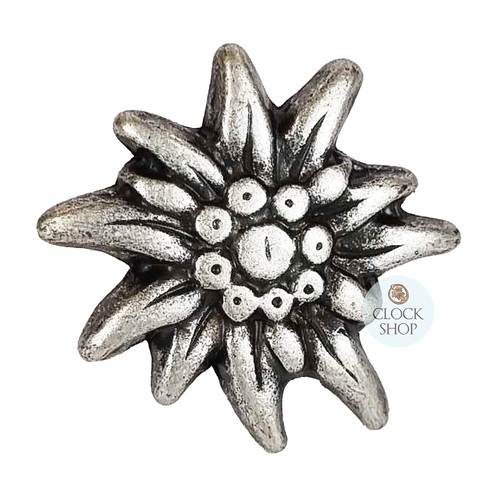 Silver Edelweiss Small Hat Pin