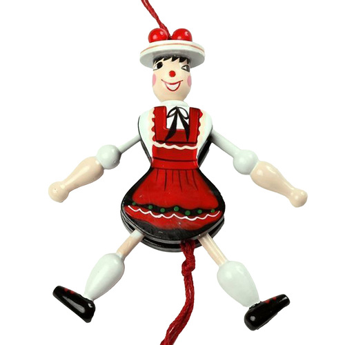 12cm Jumping Jill In Red Dress