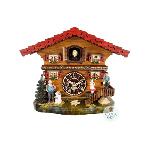 Heidi House Battery Chalet Table Cuckoo Clock 20cm By TRENKLE