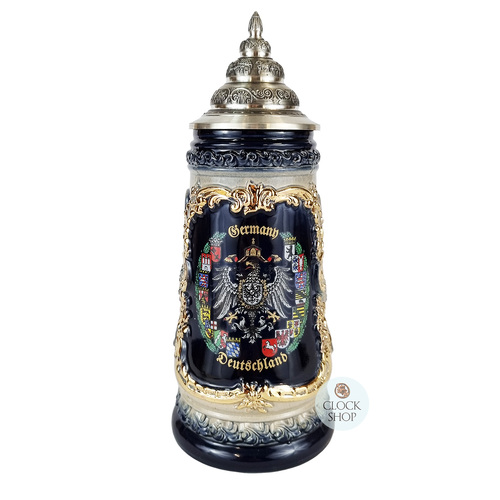 Germany Coat Of Arms & Alpine Flowers Beer Stein 0.5L By KING image