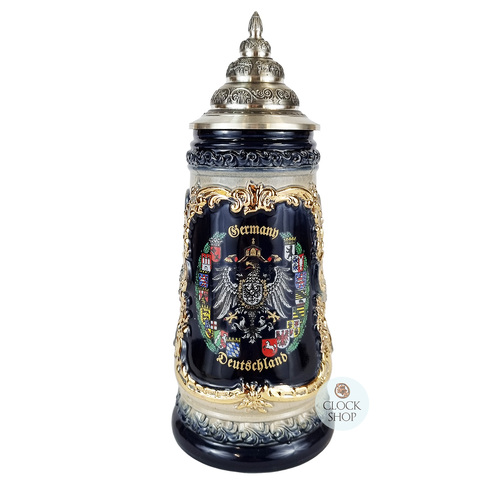 Germany Coat Of Arms & Alpine Flowers Beer Stein 0.5L By KING