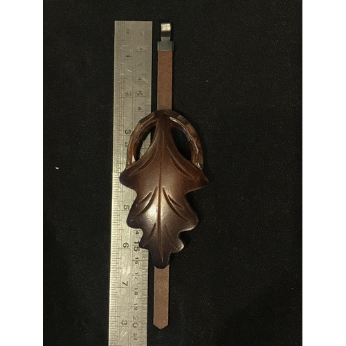 Cuckoo Clock Mechanical Pendulum Fancy Oak Leaf Rod Length 200mm