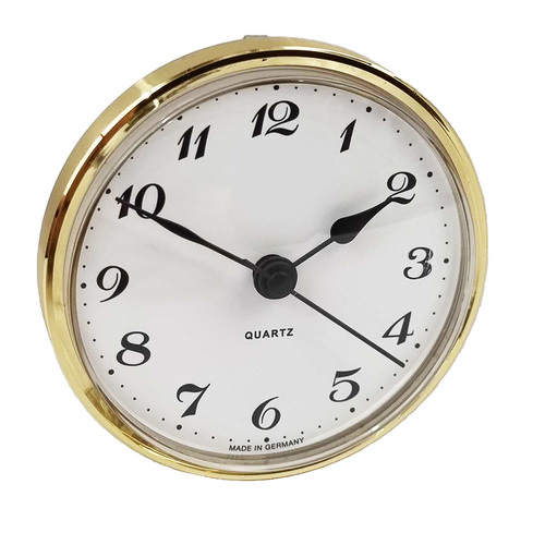 Round Arabic Gold 72mm - Quartz Clock Movement