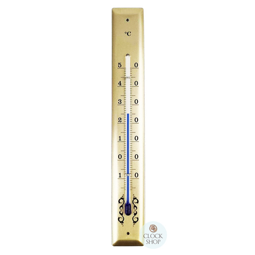 18cm Gold Thermometer Square Top By FISCHER image