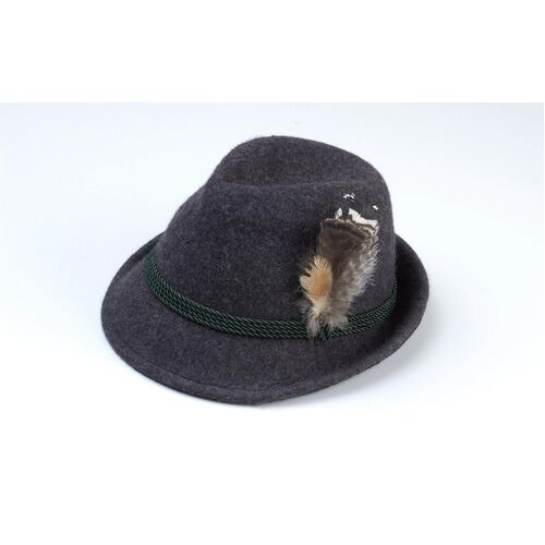 Grey Tirol Hat Size 54