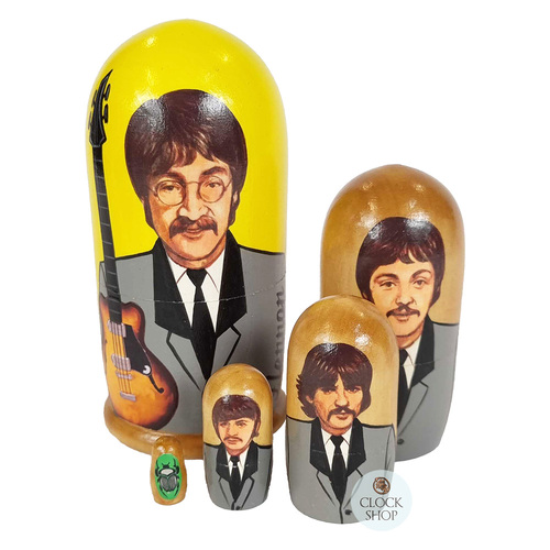 The Beatles Russian Dolls- Yellow 11cm (Set Of 5) image
