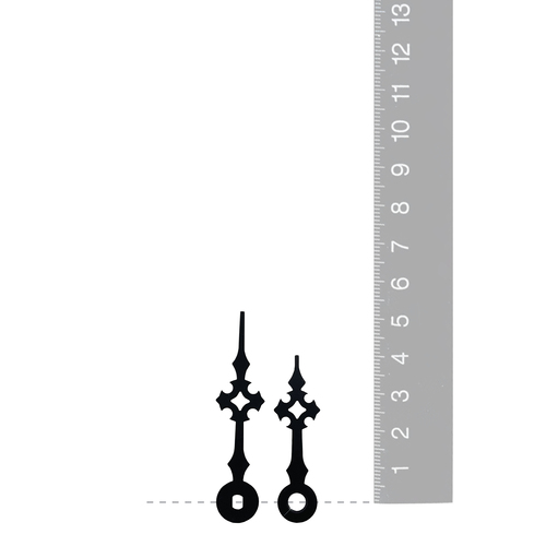 Black Gothic Euroshaft Quartz Hands (52mm & 40mm) image