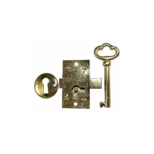 Brass Plated Lock & Key Set