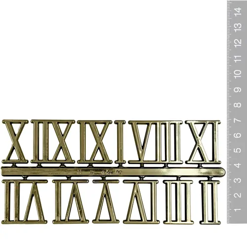 30mm Gold Roman Numerals image