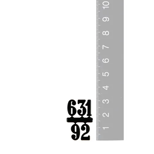 12mm Black Arabic Numerals (3/6/9/12) image