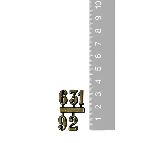 12mm Gold Arabic Numerals (3/6/9/12) image