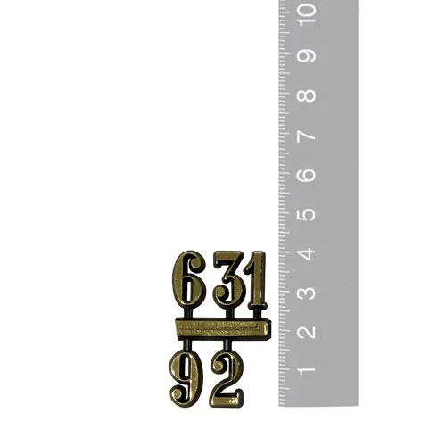 15mm Gold Arabic Numerals (3/6/9/12) image