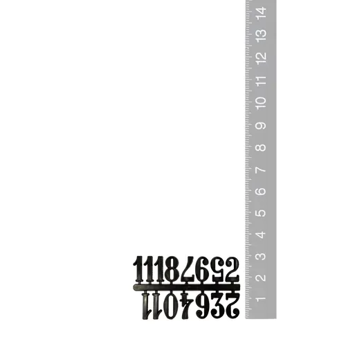 12mm Black Arabic Numerals image
