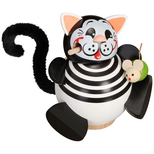 11cm Cat German Incense Burner By Seiffener image