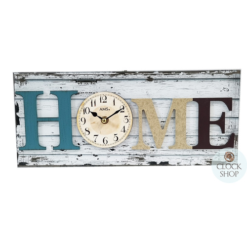 17cm Rustic HOME Wall Clock By AMS image