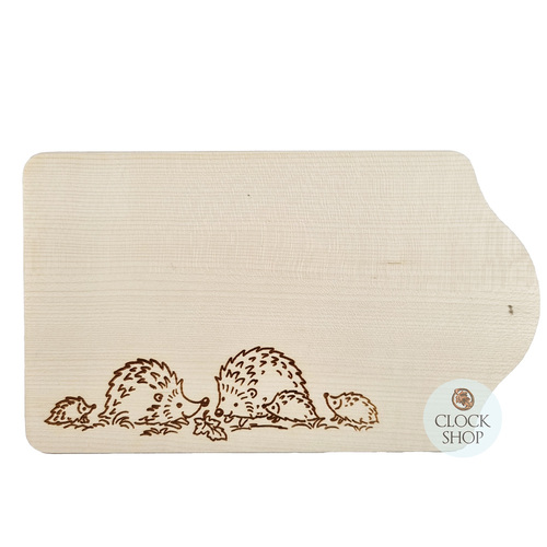 Cutting Board With Hedgehog Family
