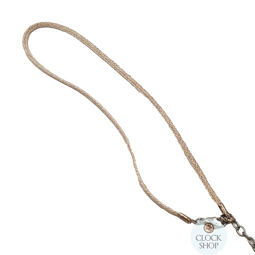 Beige Rope Necklace 38cm