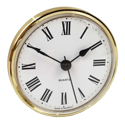 Round Roman Gold 72mm - Quartz Clock Movement