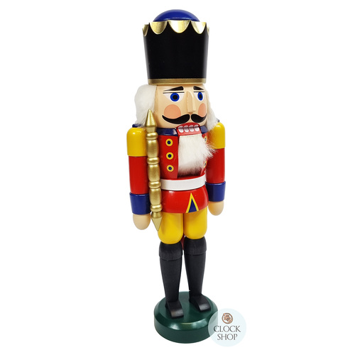 29cm Red & Yellow King Nutcracker By Seiffener image