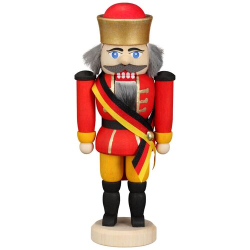 13cm King with German Sash Nutcracker By Seiffener