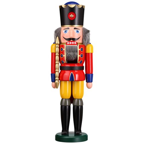 50cm Red & Yellow King Nutcracker By Seiffener image
