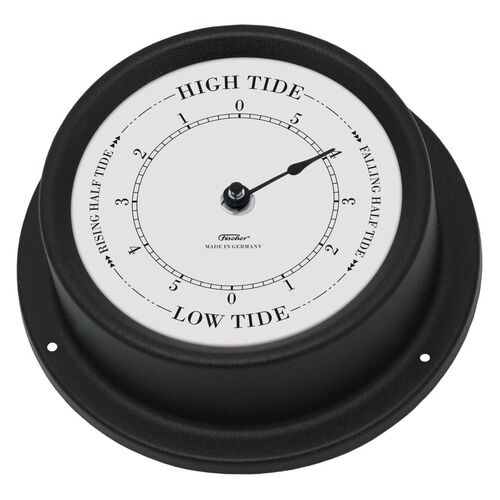 12.5cm Black Quartz Tide Clock By FISCHER