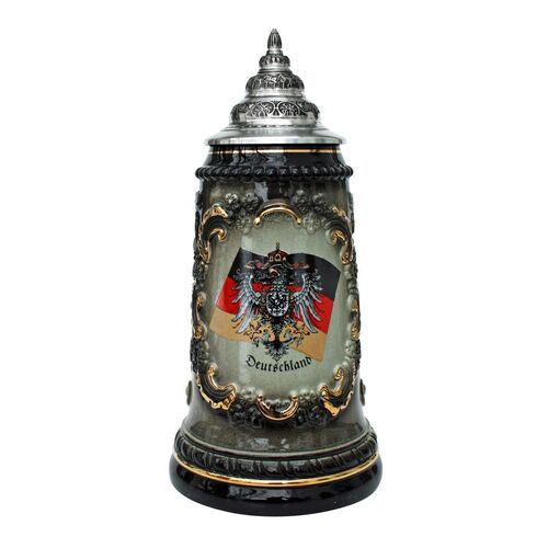 Coat Of Arms Beer Stein With Flags BY KING 
