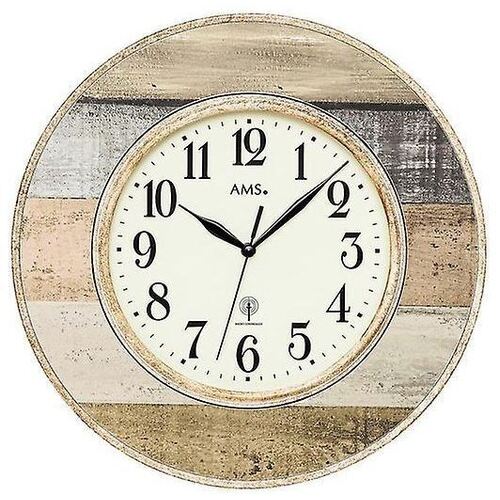 35cm Rustic Round Wall Clock By AMS image