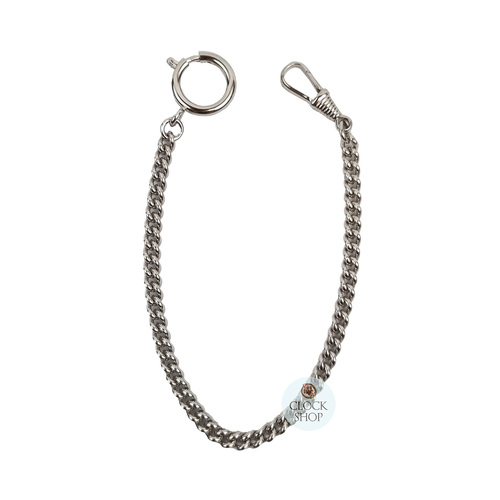 Rhodium Plated Pocket Watch Chain 25cm By CLASSIQUE image