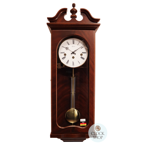 71cm Mahogany 8 Day Mechanical Chiming Wall Clock By HERMLE image