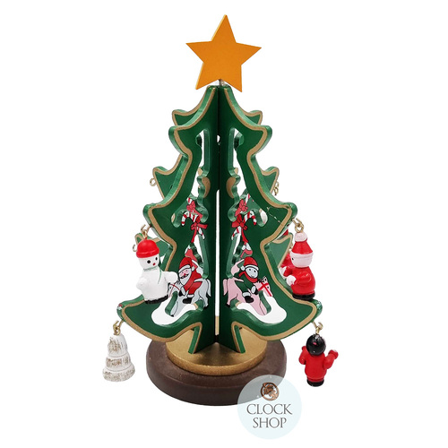 17cm Green Christmas Tree With Decorations