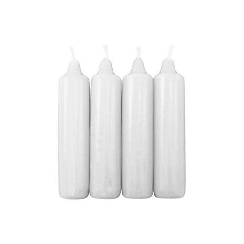 Pack Of 4 White Candles 21mm Diameter