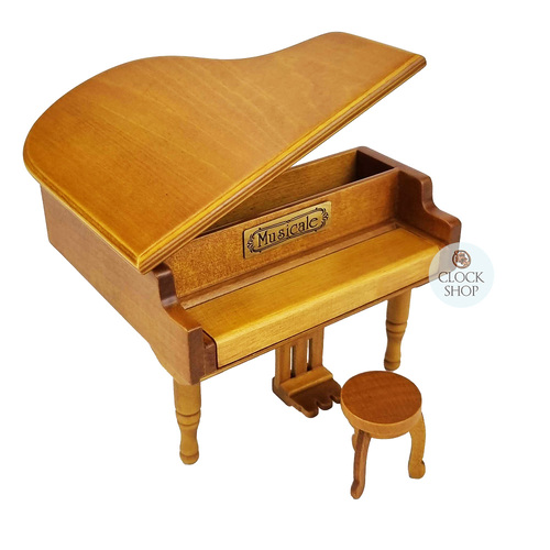 Wooden Grand Piano Music Box (Beethoven- Fur Elise) image