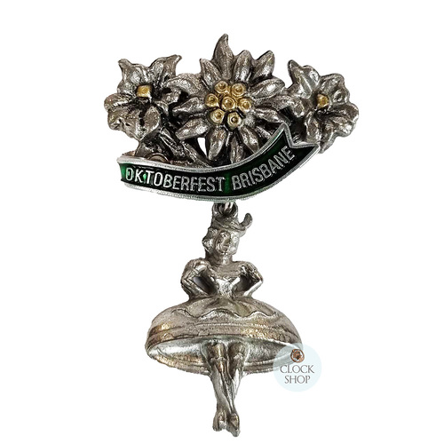 Oktoberfest Brisbane Hat Pin (Edelweiss & Dancer) image