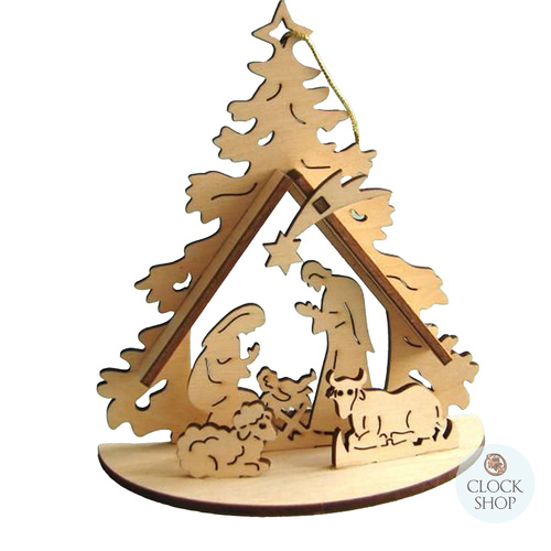 11cm Nativity Scene Hanging Decoration image