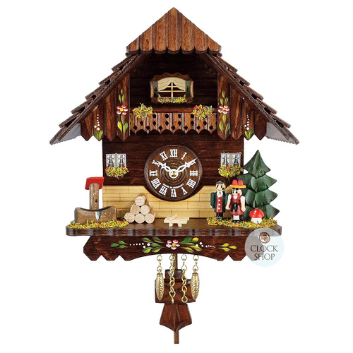 Forest Cabin Battery Chalet Kuckulino With Couple 19cm By TRENKLE image